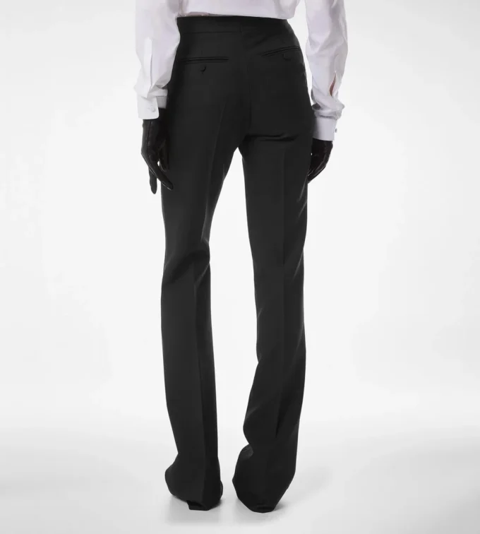 Tailored smokingbroek van wol-zijde mix Tailored smokingbroek van wol-zijde mix