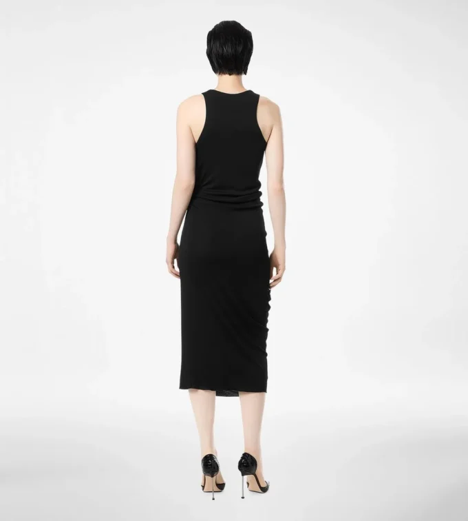 Tanktopjurk met lederen details Tanktopjurk met lederen details