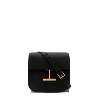 Tara Mini Crossbody van generfd leer