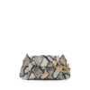 Tara-schoudertas met ketting en pythonprint Tara-schoudertas met ketting en pythonprint