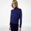 Trui met lange mouwen en col met Tom Ford metalen plaatje