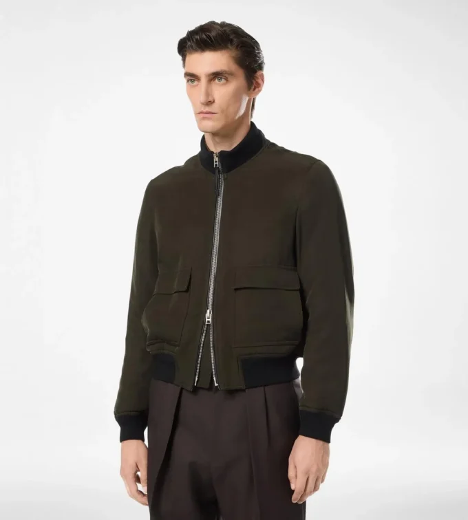 Ultralichte gabardine pilotenjas