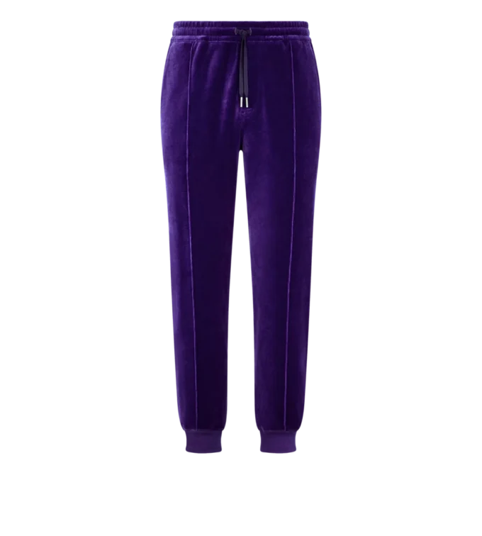 Velours joggingbroek