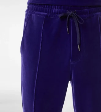 Velours joggingbroek