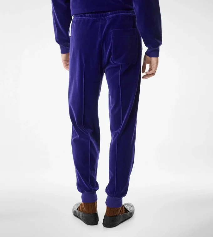 Velours joggingbroek