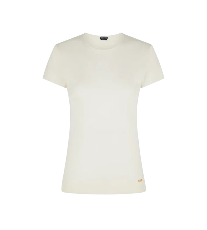 Viscose gebreid T-shirt
