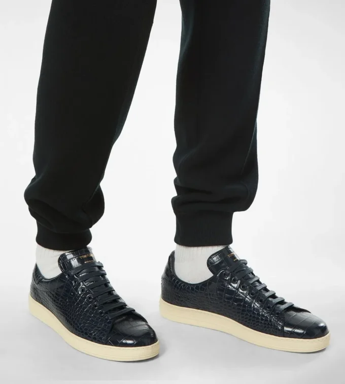 Warwick-sneaker met alligatorprint Warwick-sneaker met alligatorprint