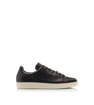 Warwick sneaker met krokodillenprint