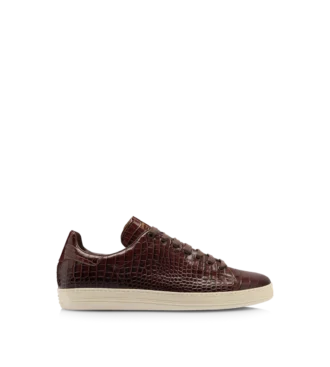 Warwick sneaker met krokodillenprint