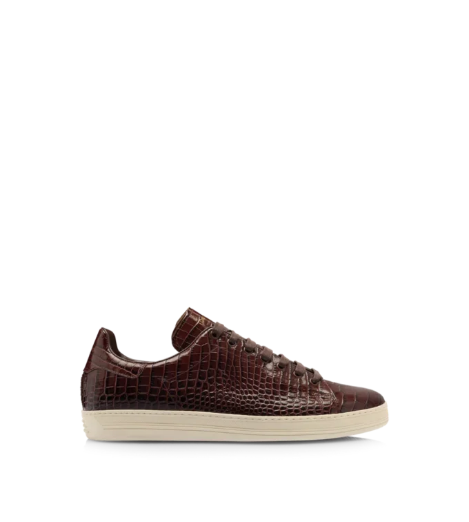 Warwick sneaker met krokodillenprint