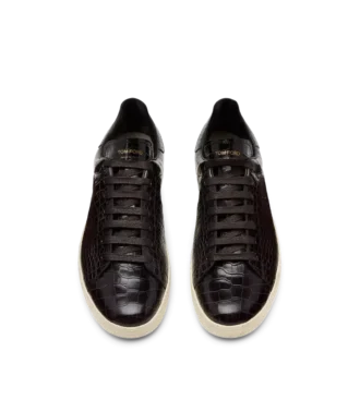 Warwick sneaker met krokodillenprint