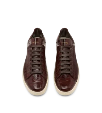 Warwick sneaker met krokodillenprint