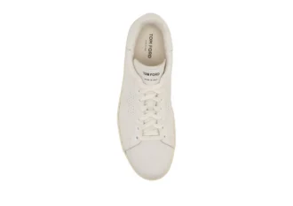 Warwick sneaker van generfd leer