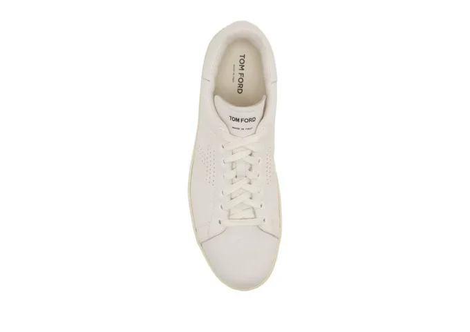 Warwick sneaker van generfd leer