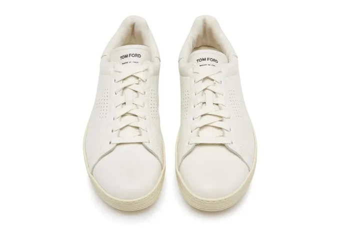Warwick sneaker van generfd leer