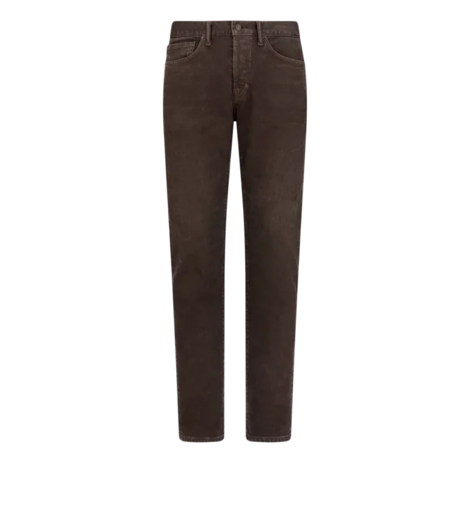 Western Cord Straight Fit Denim