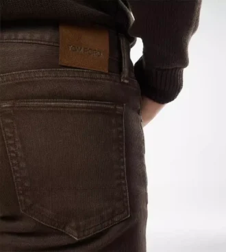 Western Cord Straight Fit Denim