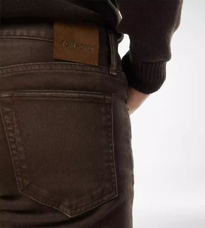 Western Cord Straight Fit Denim