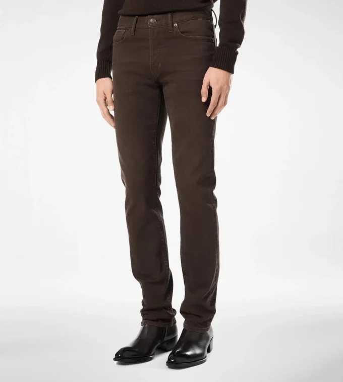 Western Cord Straight Fit Denim