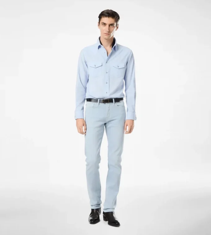 Western Cord Straight Fit Denim