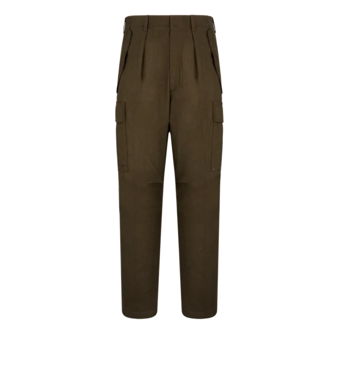 Wollen kasjmier zijden cargo broek Wollen kasjmier zijden cargo broek