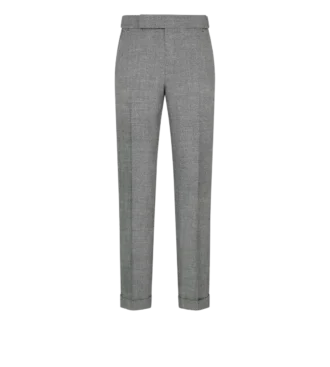 Wollen zijden linnen broek van haaienhuid Wollen zijden linnen broek van haaienhuid