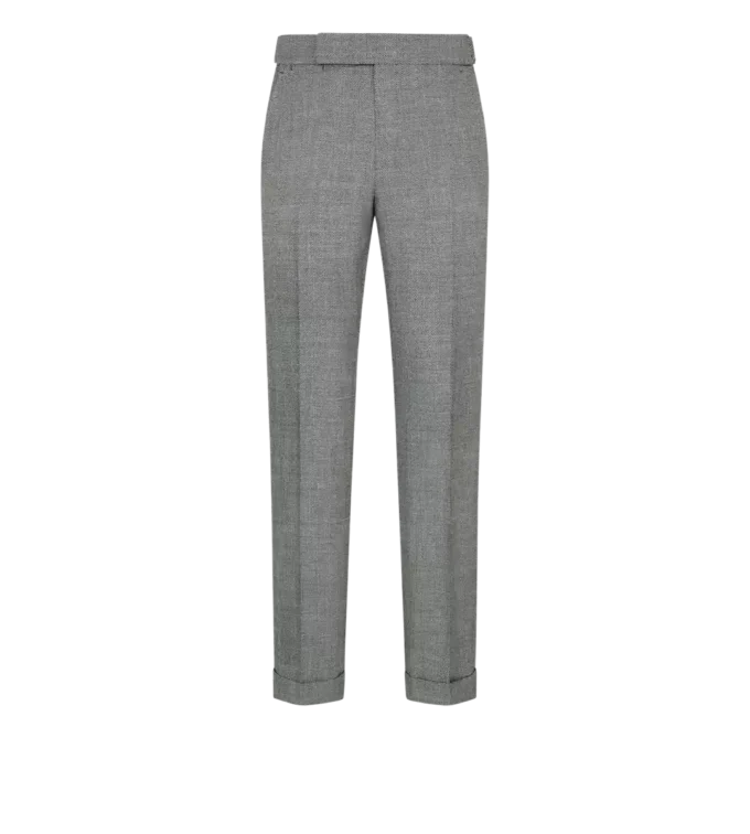 Wollen zijden linnen broek van haaienhuid