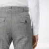 Wollen zijden linnen broek van haaienhuid