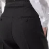 Wollen zijden mix hoge taille smokingbroek Wollen zijden mix hoge taille smokingbroek
