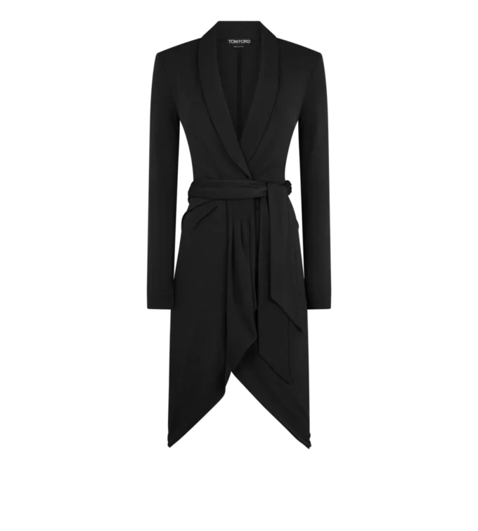 Wrapjurk met lange mouwen Wrapjurk met lange mouwen