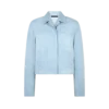 Zacht lamsleren overshirtjack