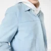 Zacht lamsleren overshirtjack