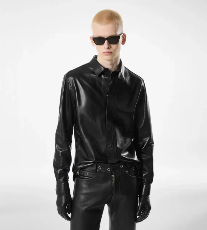Zacht Nappa Plonge-overhemd Zacht Nappa Plonge-overhemd