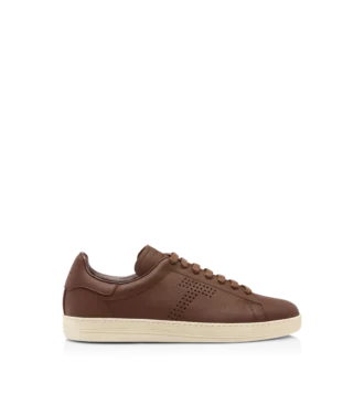 Zachte generfde leren Warwick-sneaker