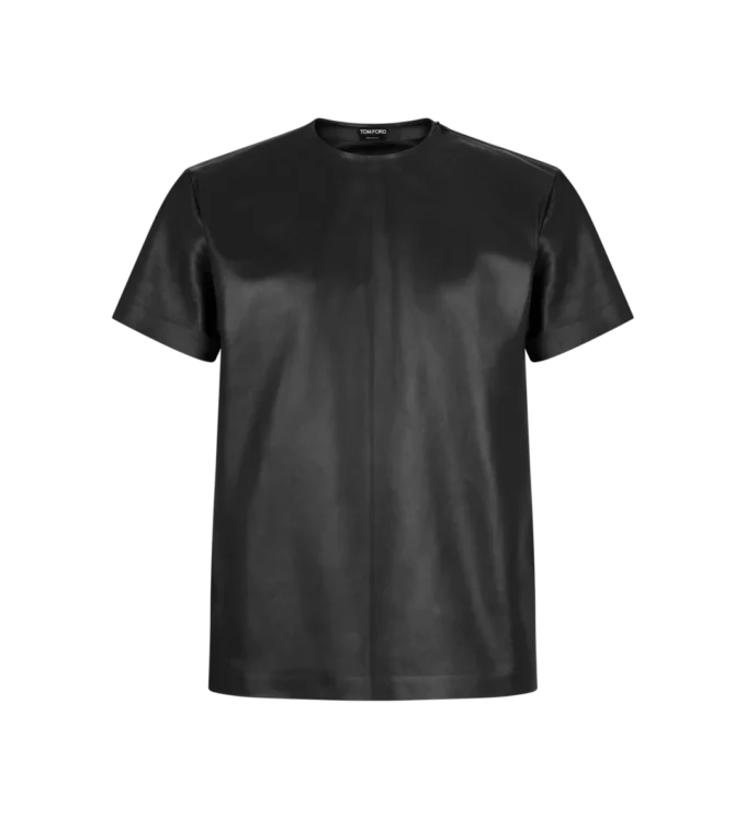 Zachte nappa plonge-trui met ronde hals Zachte nappa plonge-trui met ronde hals