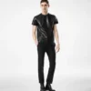 Zachte nappa plonge-trui met ronde hals Zachte nappa plonge-trui met ronde hals