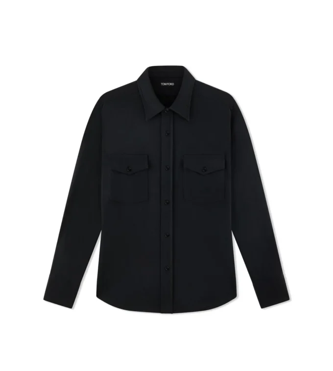 Zijde-katoenmix shirt
