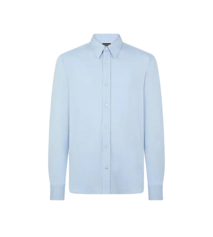 Zijde-katoenmix shirt Zijde-katoenmix shirt