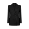 Zijden en mohair mix “Wallis” double-breasted smokingjasje Zijden en mohair mix “Wallis” double-breasted smokingjasje