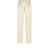 Zijden en wollen twill pantalon met plooien Zijden en wollen twill pantalon met plooien
