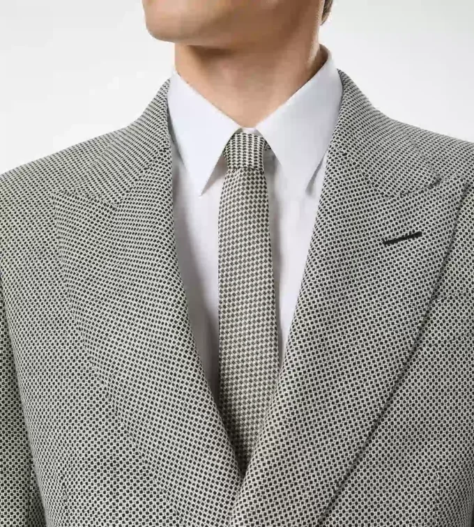 Zijden jacquard stropdas