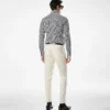 Zijden katoenen gestreept slim fit overhemd