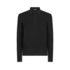 Zijden katoenen piqué polo