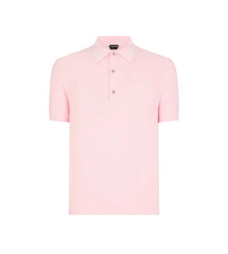 Zijden katoenen piqué polo