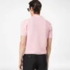 Zijden katoenen piqué polo Zijden katoenen piqué polo