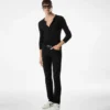 Zwarte stretch straight fit denim